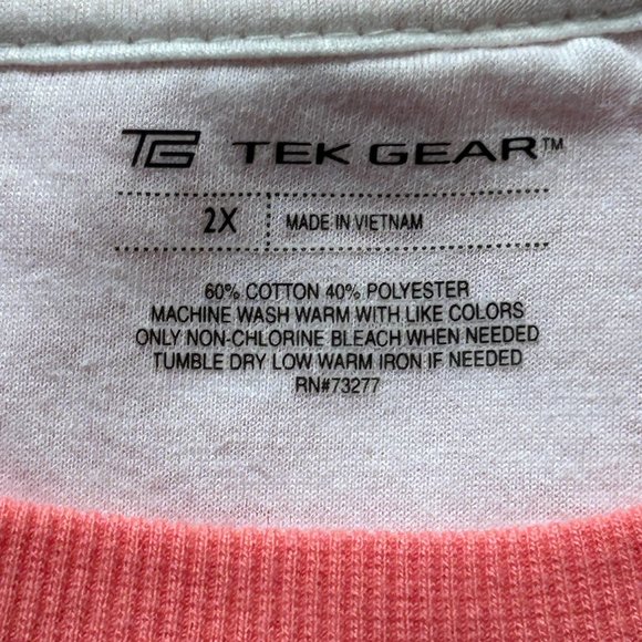 NWOT Tek Gear Coral 2X Ultrasoft Fleece Crewneck Sweatshirt - Picture 3 of 7
